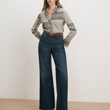 Veronica Beard - Monique Button - Down Blouse