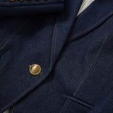 Veronica Beard - Miller Denim Single - Breasted Dickey Jacket