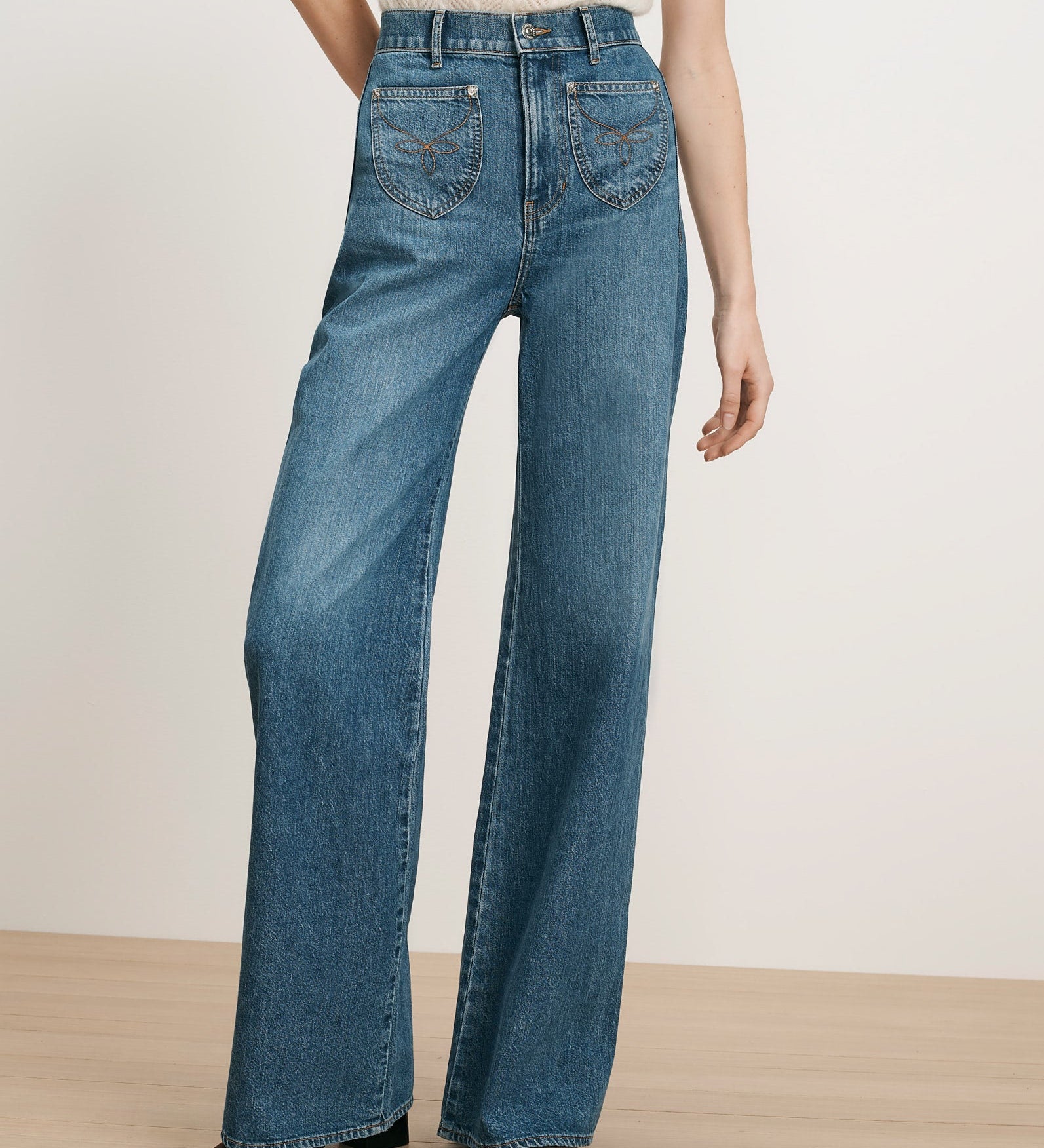 Veronica Beard - Grant Wide - Leg Jean