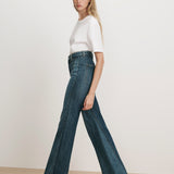 Veronica Beard - Crosbie Color - Block Slim Wide - Leg Jean