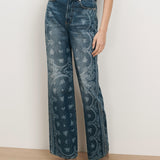 Veronica Beard - Taylor Bandana Wide - Leg Jean