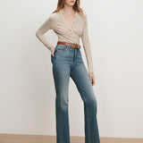 Veronica Beard - Crosbie Slim Wide - Leg Jean