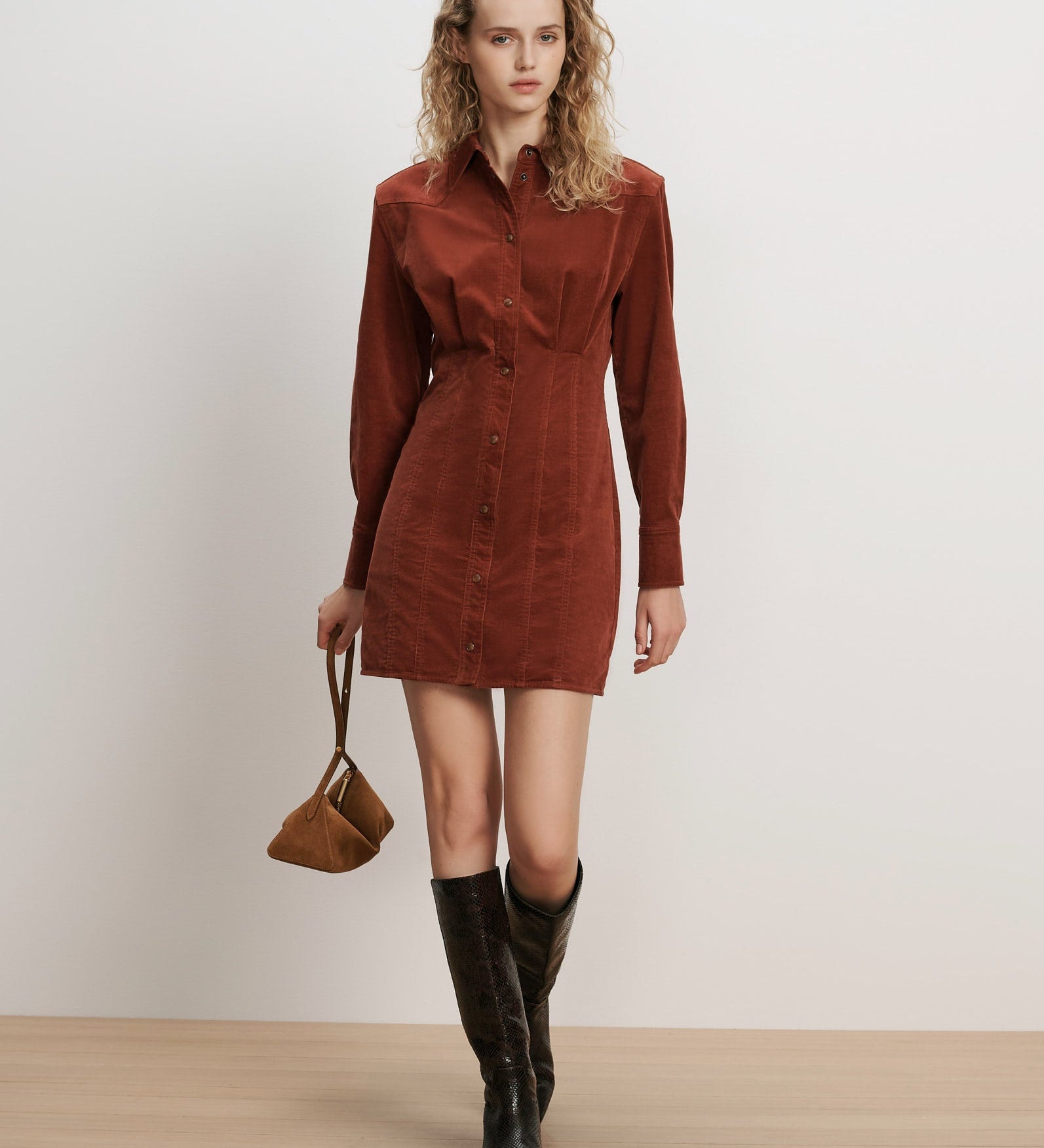 Veronica Beard - Evren Corduroy Mini Dress