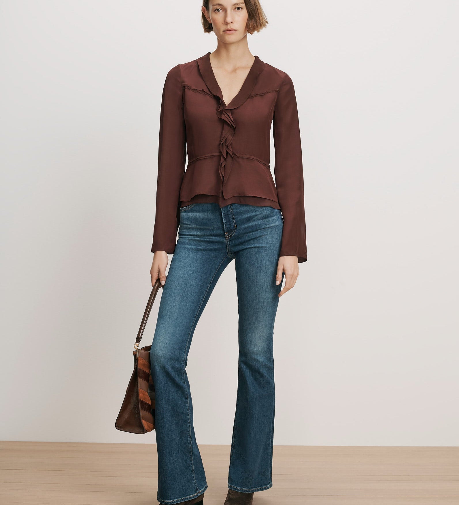 Veronica Beard - Loralynn Ruffled Blouse