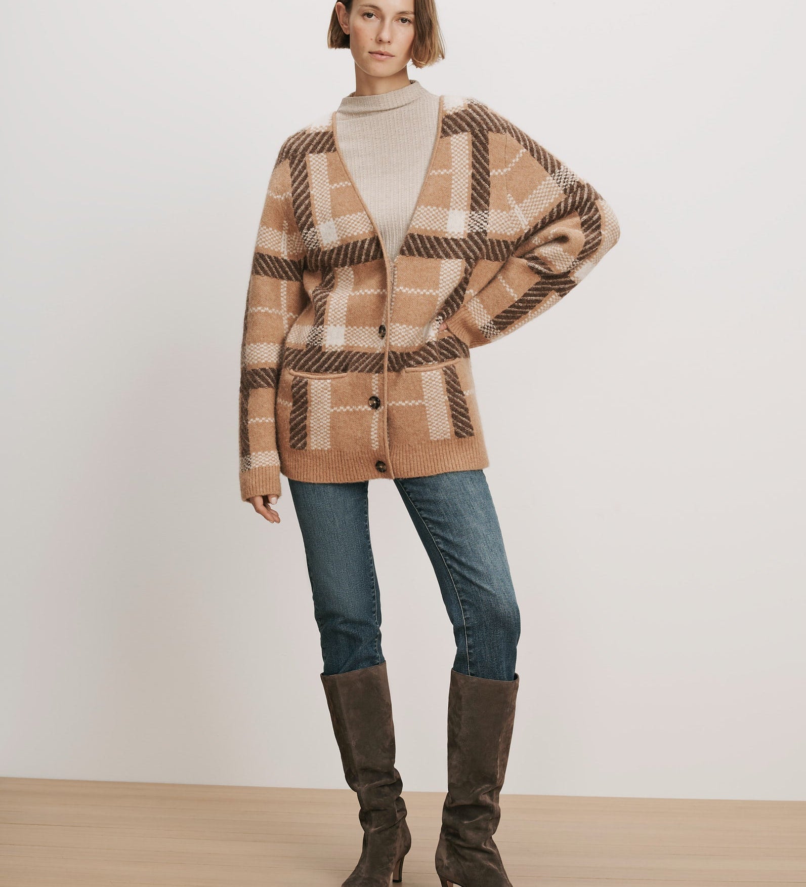 Veronica Beard - Covey Plaid Cardigan