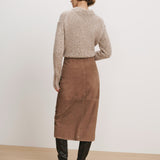 Veronica Beard - Callisian Suede Midi Skirt