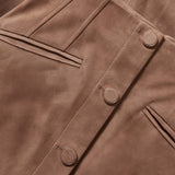 Veronica Beard - Callisian Suede Midi Skirt