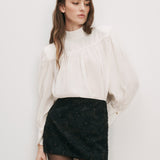 Veronica Beard - Brooks Mock - Neck Blouse