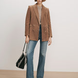 Veronica Beard - Oria Suede Dickey Jacket