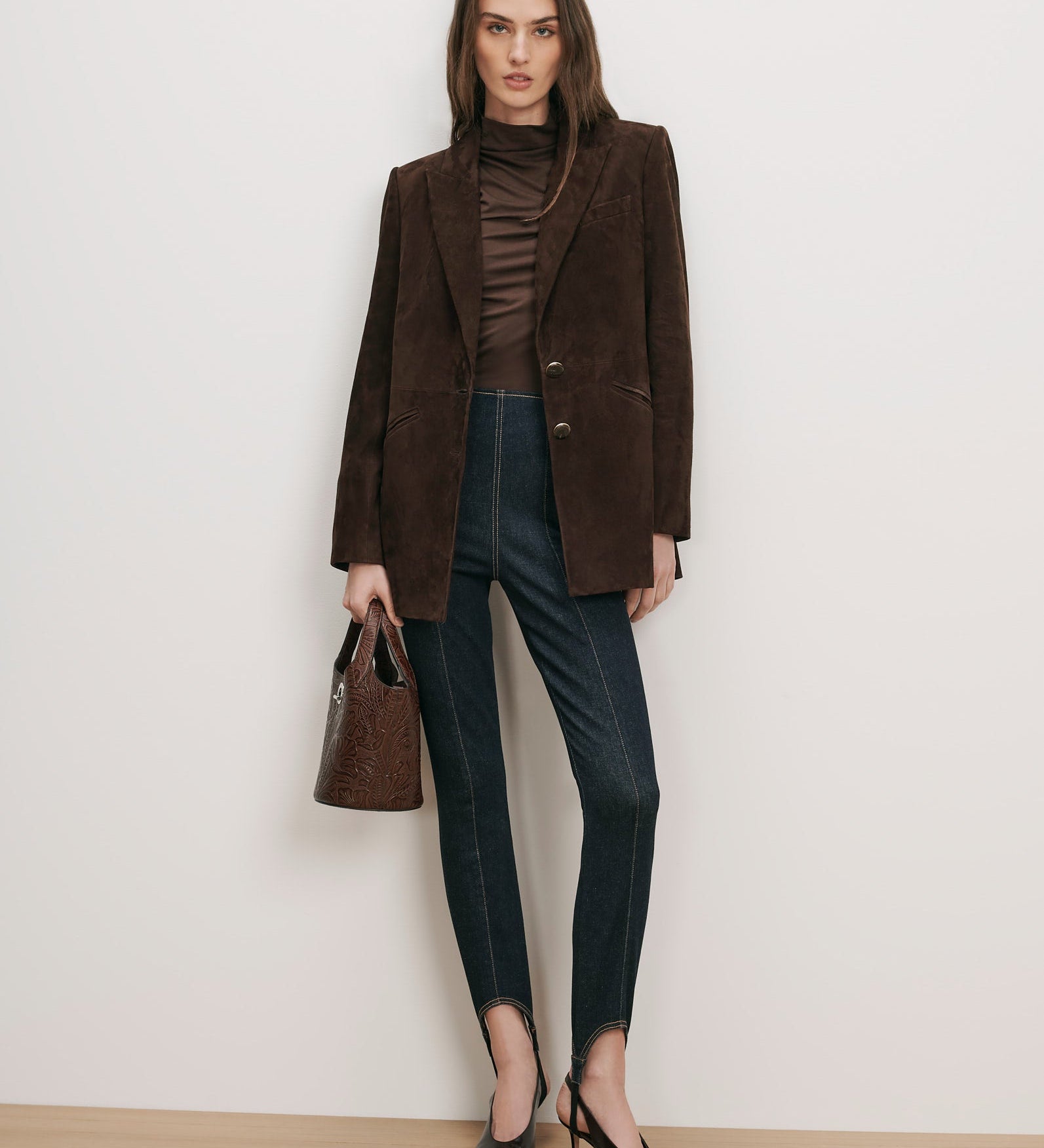 Veronica Beard - Maci Suede Dickey Jacket