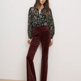 Veronica Beard - Gracie Velvet Flare Pant