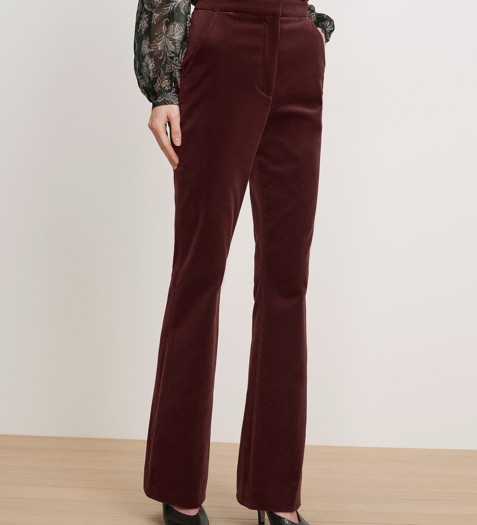 Veronica Beard - Gracie Velvet Flare Pant