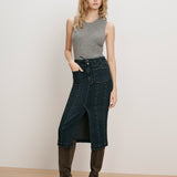 Veronica Beard - Pavana Denim Midi Skirt