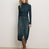 Veronica Beard - Hathaway Denim Maxi Skirt