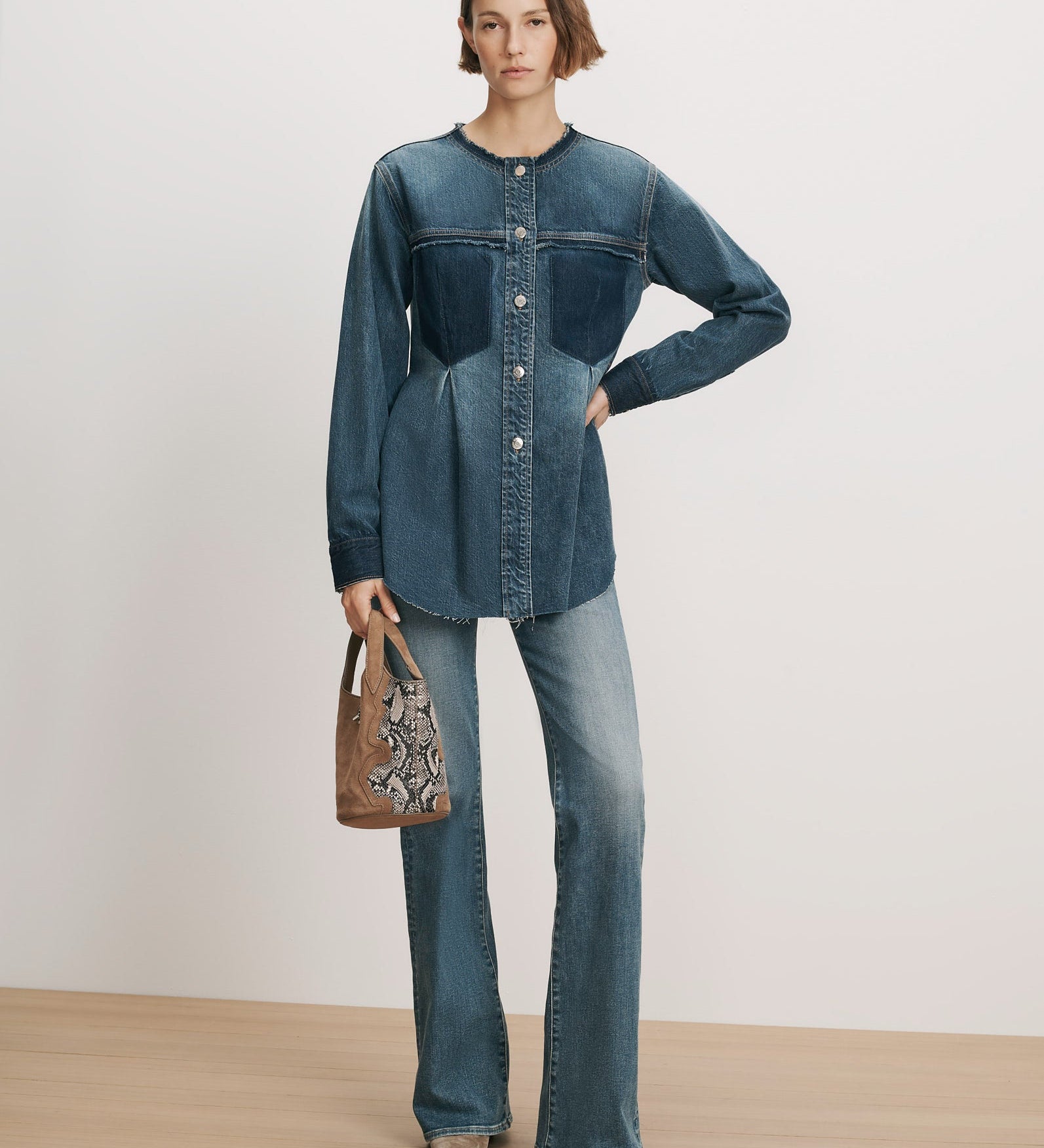 Veronica Beard - Weslia Denim Shacket