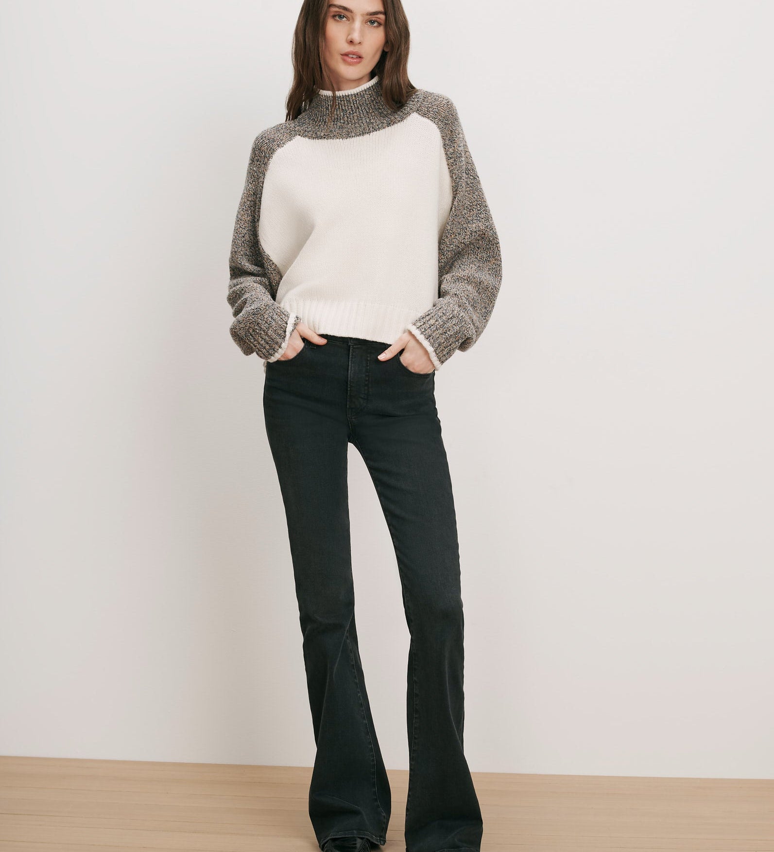 Veronica Beard - Malachi Mock - Neck Sweater