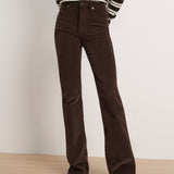 Veronica Beard - Crosbie Corduroy Slim Wide - Leg Pant