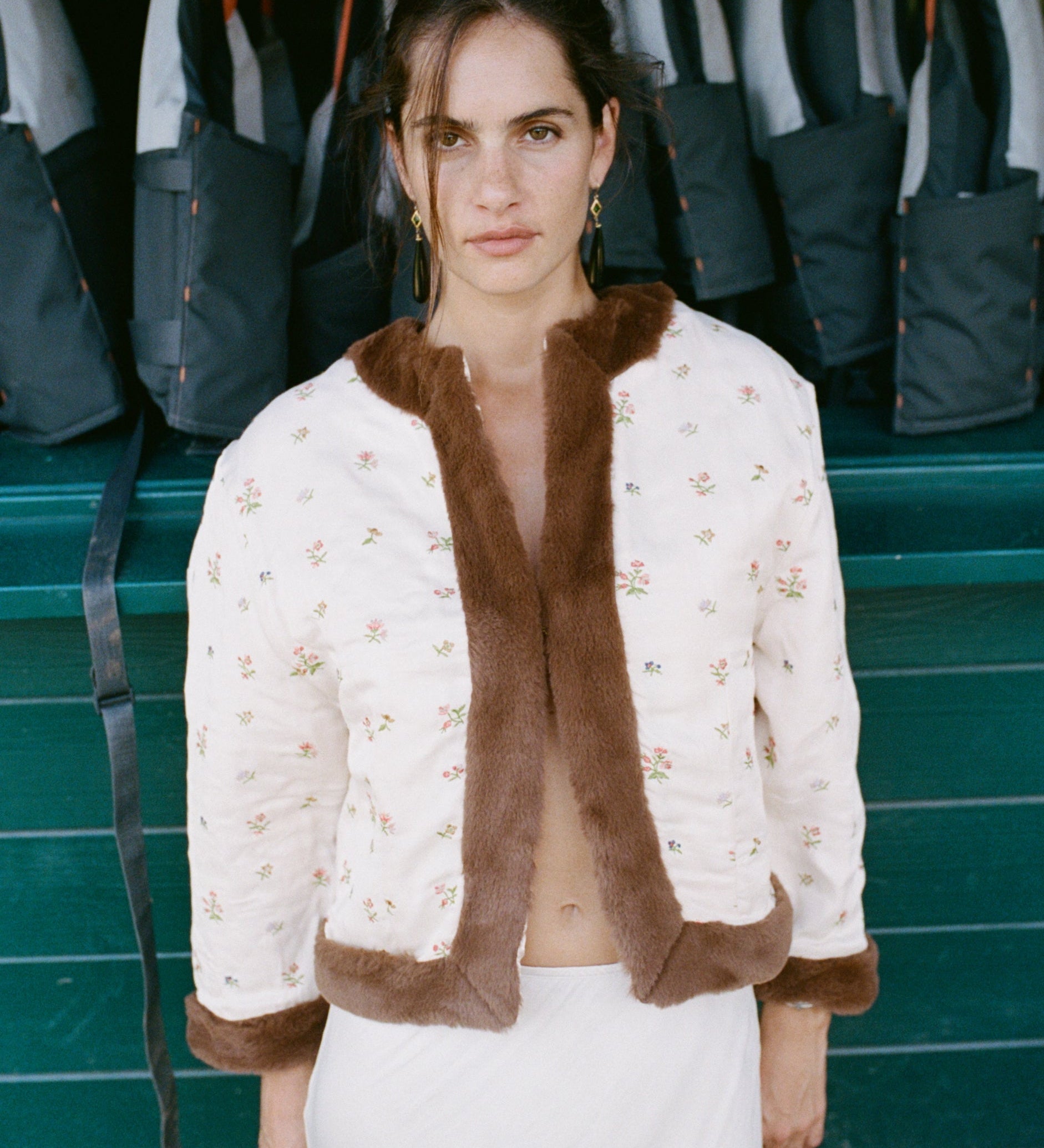 Ciao Lucia - Taimi Satin Bouquet Coat