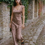 Ciao Lucia - Regine Floral Charmeuse Silk Dress