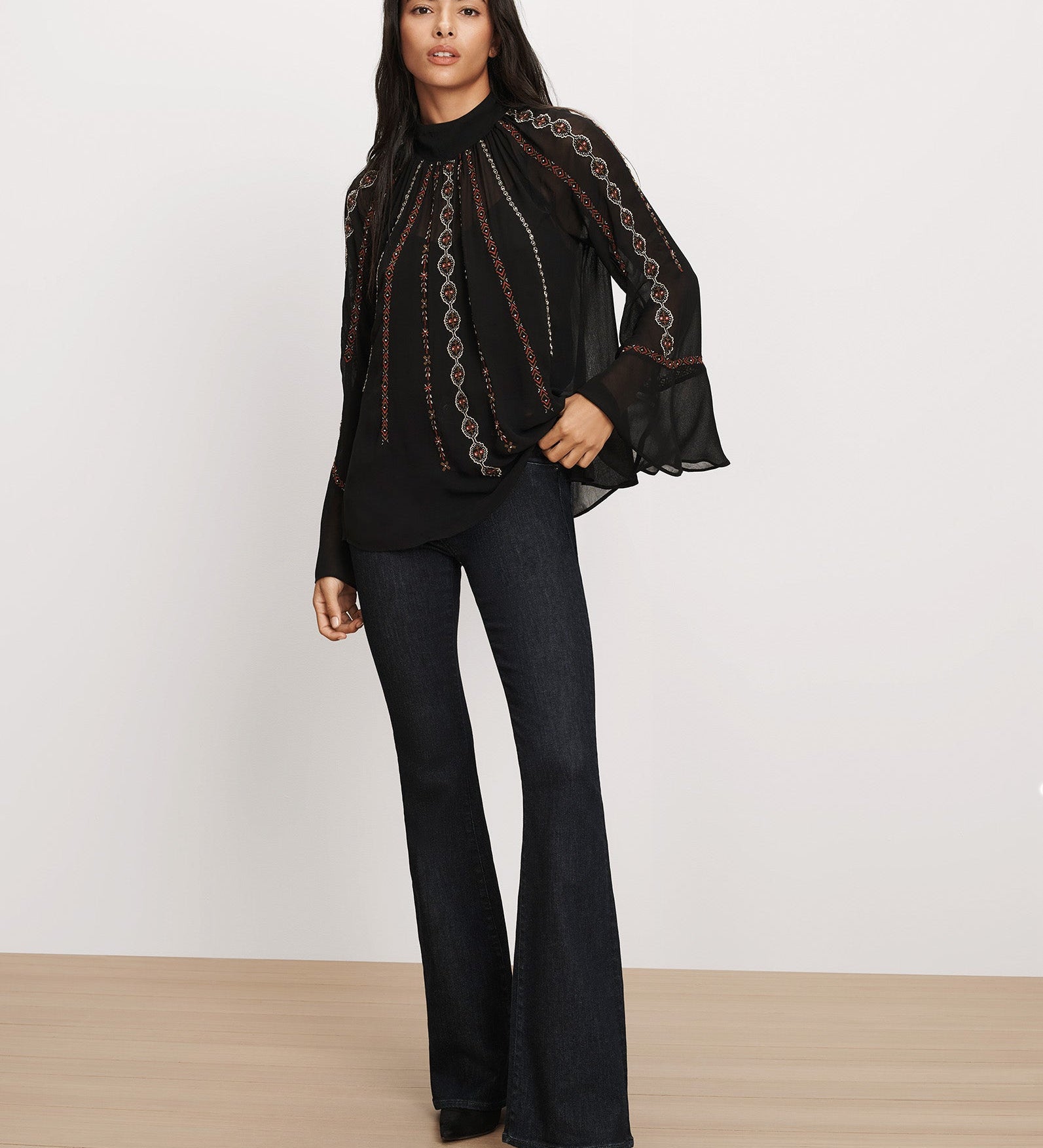Veronica Beard - Tairis Embroidered Blouse