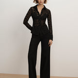 Veronica Beard - Wittaker Lace Button - Down Blouse