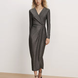 Veronica Beard - Neomie Metallic Midi Dress