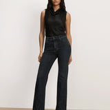 Veronica Beard - Crosbie Crystal Slim Wide - Leg Jean
