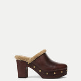 Veronica Beard - Larken Shearling Platform Clog