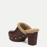 Veronica Beard - Larken Shearling Platform Clog