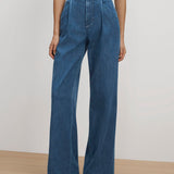 Veronica Beard - Marbeau Denim Wide - Leg Pant