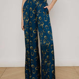 L'AGENCE - Lillian Satin Wide - Leg Pant