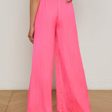 L'AGENCE - Lillian Satin Wide-Leg Pant