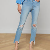 L'AGENCE - High Line Distressed Skinny Jean