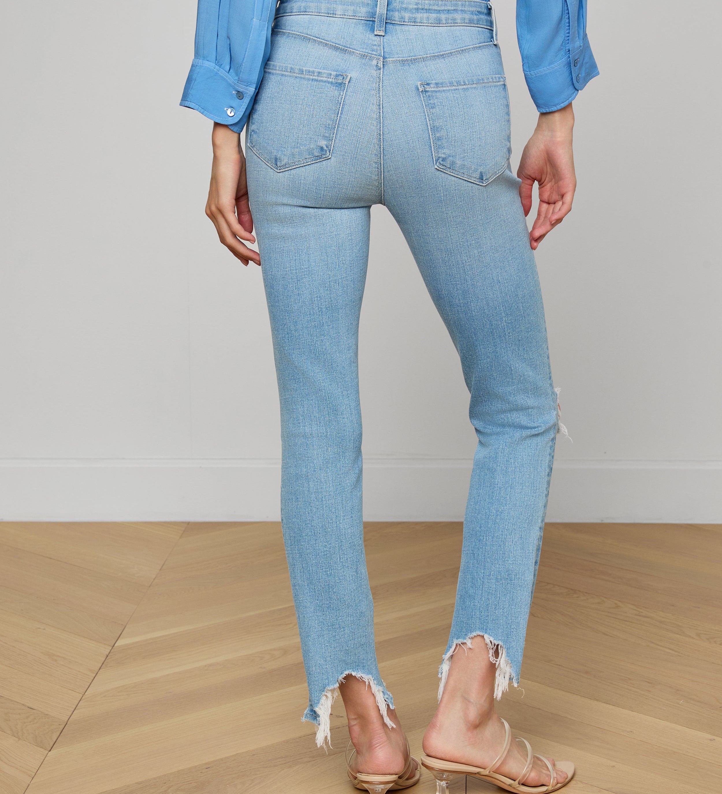 L'AGENCE - High Line Distressed Skinny Jean