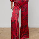 L'AGENCE - Pilar Silk Wide-Leg Pant