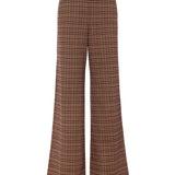 L'AGENCE - Pilar Houndstooth Wide-Leg Pant