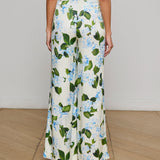 L'AGENCE - Pilar Satin Wide-Leg Pant