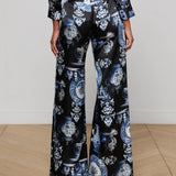 L'AGENCE - Pilar Silk Wide-Leg Pant