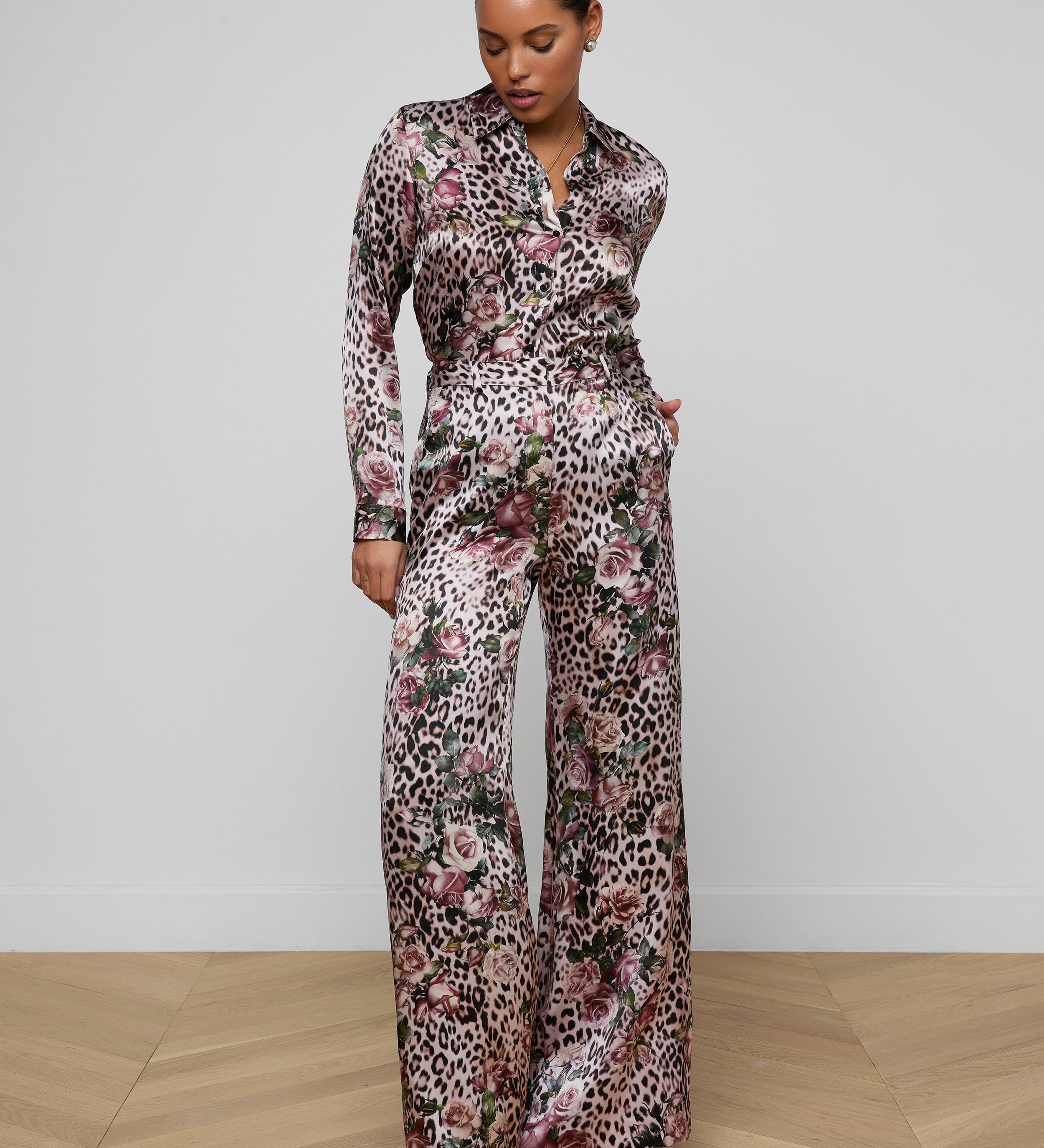 L'AGENCE - Pilar Silk Wide - Leg Pant