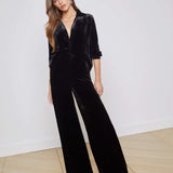 L'AGENCE - Pilar Velvet Wide-Leg Pant