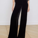 L'AGENCE - Pilar Velvet Wide - Leg Pant