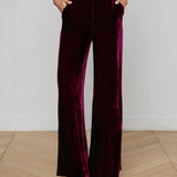 L'AGENCE - Pilar Velvet Wide-Leg Pant