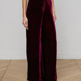 L'AGENCE - Pilar Velvet Wide-Leg Pant