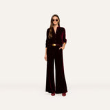 L'AGENCE - Pilar Velvet Wide - Leg Pant