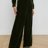 L'AGENCE - Pilar Velvet Wide-Leg Pant