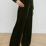 L'AGENCE - Pilar Velvet Wide-Leg Pant