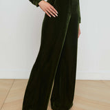 L'AGENCE - Pilar Velvet Wide - Leg Pant