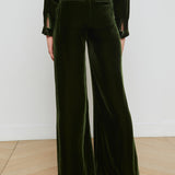 L'AGENCE - Pilar Velvet Wide-Leg Pant