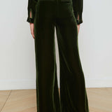 L'AGENCE - Pilar Velvet Wide - Leg Pant