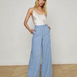 L'AGENCE - Pilar Pinstriped Wide-Leg Pant